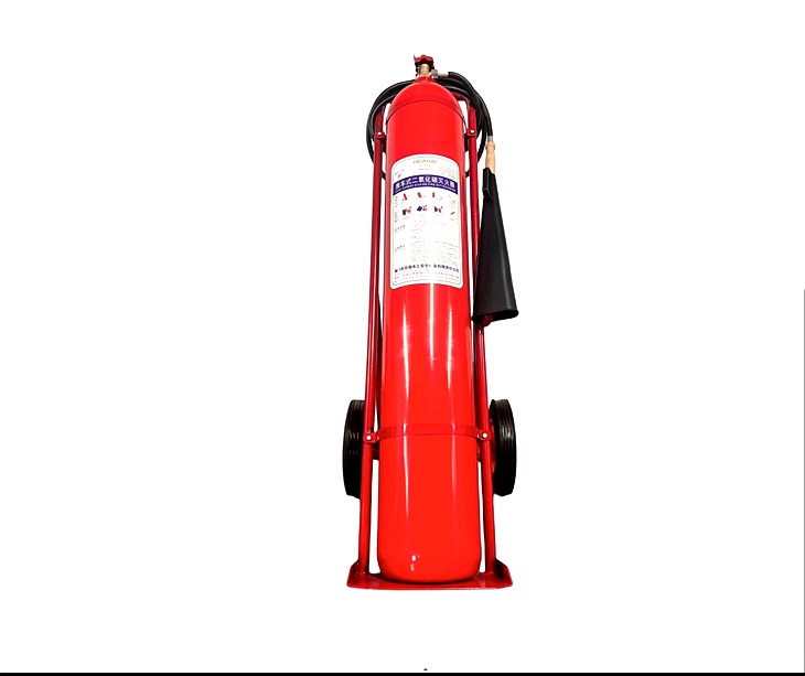 Cart type carbon dioxide fire extinguisher